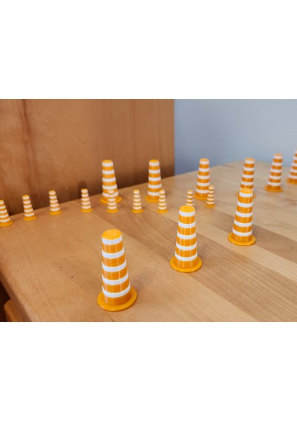 Mini Trafik Konisi Seti – 10'lu (4 Cm)