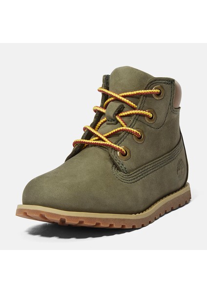 Pokey Pine Mıd Lace Up Wıth Zıp Boot Çocuk Haki Bot TB1A1VOSA581 indirimleri