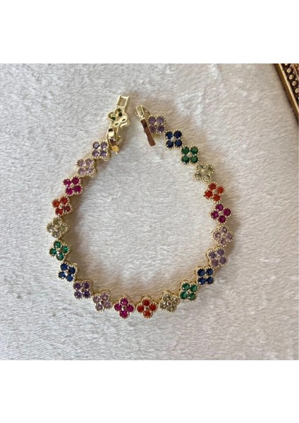 Xuping Taşlı Renkli Vn Clef Model Bileklik fiyatları