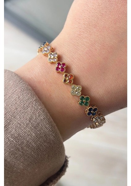 Xuping Taşlı Renkli Vn Clef Model Bileklik fırsatları