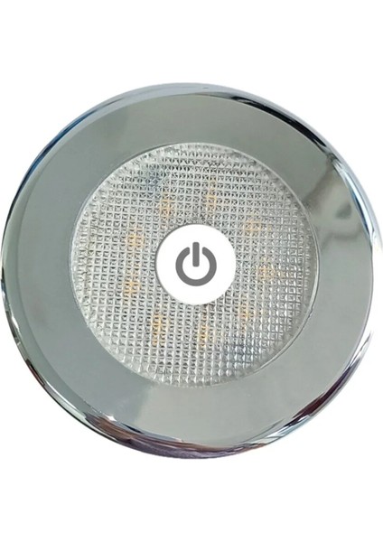 Tekne, Karavan Aydınlatması Ankastre Krom LED Spot No.2 On/off