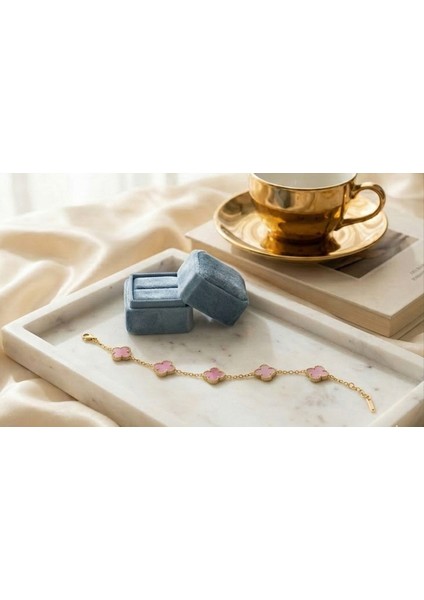 Yonca Detay Paslanmaz Çelik Zarif Bileklik