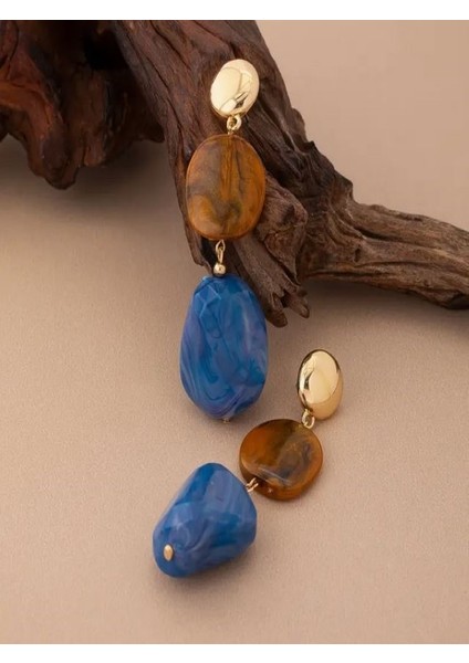 Bohem Tarzı Çok Renkli Geometrik KÜPELER-14K Altın Kaplama fiyatları