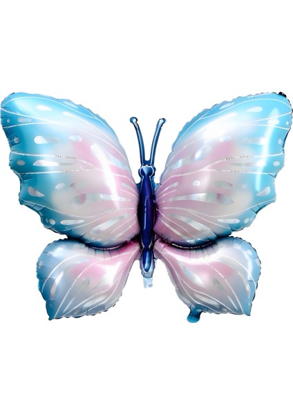 Büyük Mavi Kelebek Folyo Balon