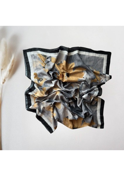 Şal Eşarp Desenli Soft Siyah Sarı Şal fırsatları