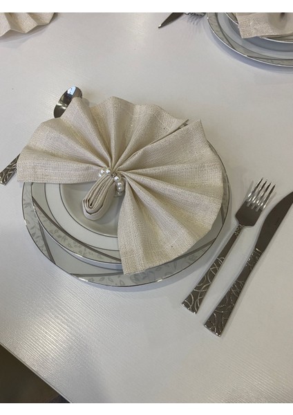 Servis Peçetesi Yüzüklü ( Sunum Peçetesi ) Gardenya Kumaş modelleri