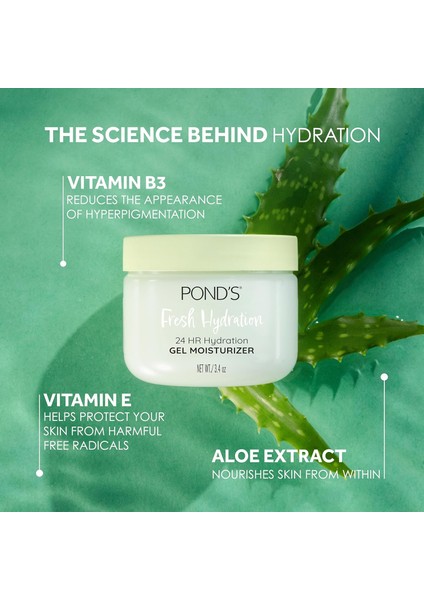 Ponds Aloe Içerikli ve Vitamin B3 Nemlendirici Jel 96.4 gr fiyatları