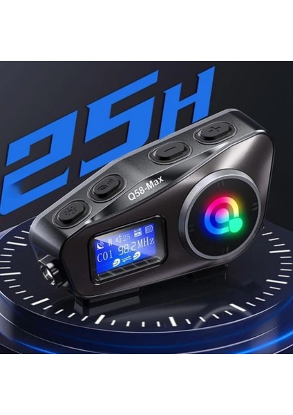 Motosiklet Kask Interkom - Bluetooth, LCD Ekran, Fm Radyo, Fener + Mikro Sd Destekli, Müzik & Çağrı fırsatları