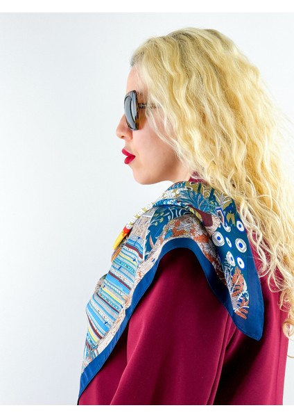 Özel Baskı Saten Fular