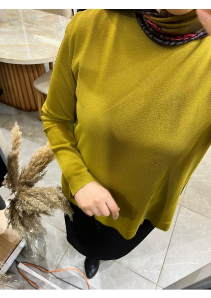 902 Basic Merserize Tunik Yağ Yeşili fiyatları
