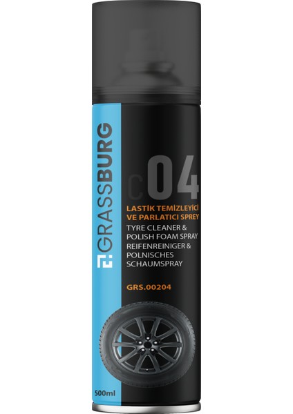 Lastik Temizleyici ve Parlatıcı Sprey 500 ml