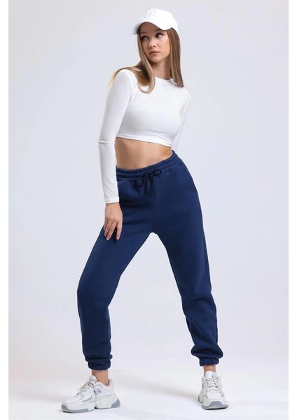 3 Iplik Şardonlu Paça Lastikli Eşofman Lacivert fırsatları