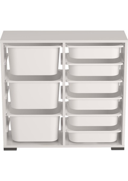 Carla 9 Sepetli Çok Amaçlı Mutfak Dolabı Beyaz fırsatları
