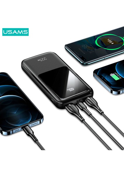 CD161 10000 Mah Powerbank | 22.5W Hızlı Şarj | Pd & Qc3.0 Destekli | Dijital Ekranlı indirimleri