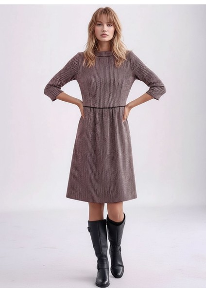 Kadın Degaje Yaka Uzun Kollu Cepli Büyük Beden Curve Şık Elbisesi indirimleri