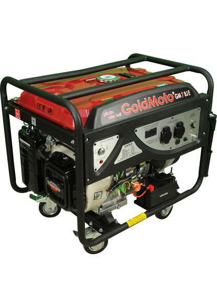 Gold Moto GM7BJE 7 Kva Benzinli Marşlı Monofaze Jeneratör Sessiz Jeneratör Tekerlekli Jeneratör
