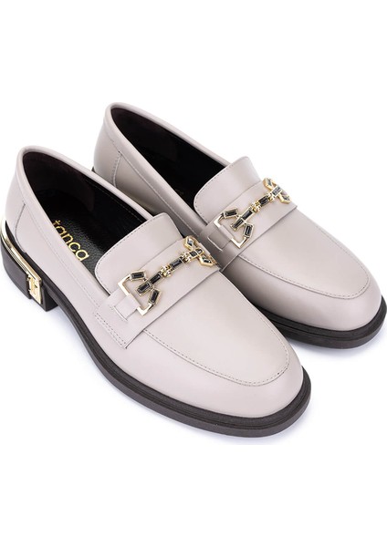 Kadın Hakiki Deri Vizon Loafer Ayakkabı 1061 5117 Bn Ayk SK25-26 Vızon Dr fiyatları