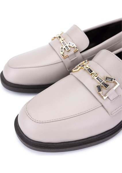 Kadın Hakiki Deri Vizon Loafer Ayakkabı 1061 5117 Bn Ayk SK25-26 Vızon Dr modelleri