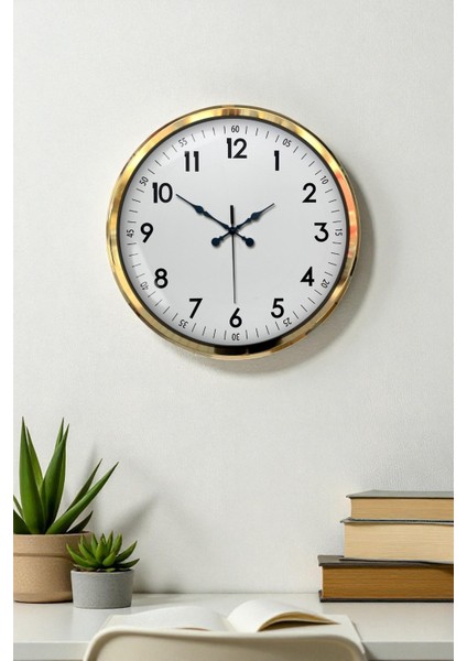 52 cm Gold Lüks Duvar Saati