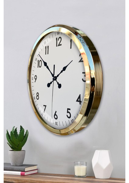 52 cm Gold Lüks Duvar Saati fırsatları