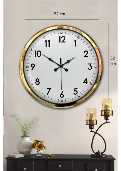 52 cm Gold Lüks Duvar Saati indirimleri