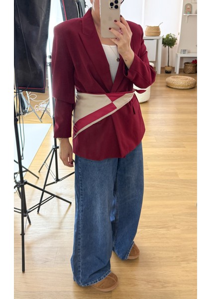 Özel Baskı Krem Bordo Saten Fular fiyatları