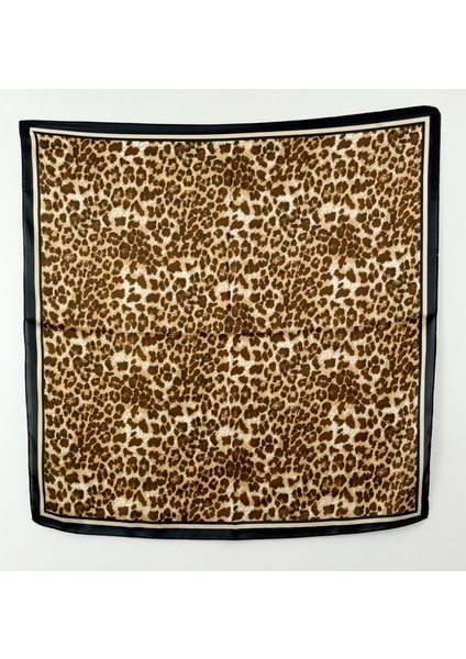 Leopar Desen Saten Fular modelleri