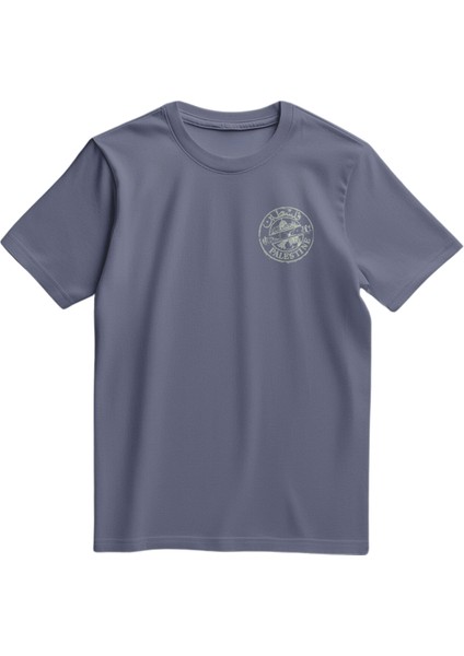 Kısa Kollu Filistinli Eski Gürüntüler Dijital Baskılı Unisex Filistin Tişört S - 2xl T300025