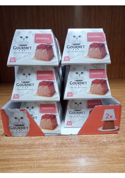 Gourmet Revelations Somon Balıklı Kedi Konservesi 2X57GR 10 Adet