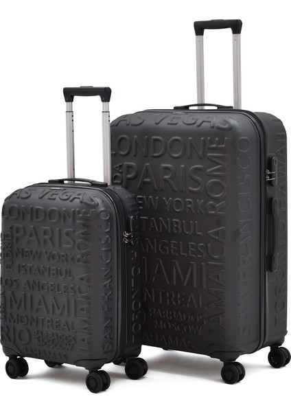 5167 Ekstra Dayanıklı Kabin ve Büyük 2'li Valiz Seti