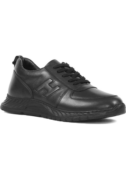 Kadın Siyah Bağcıklı Deri Sneaker fiyatları