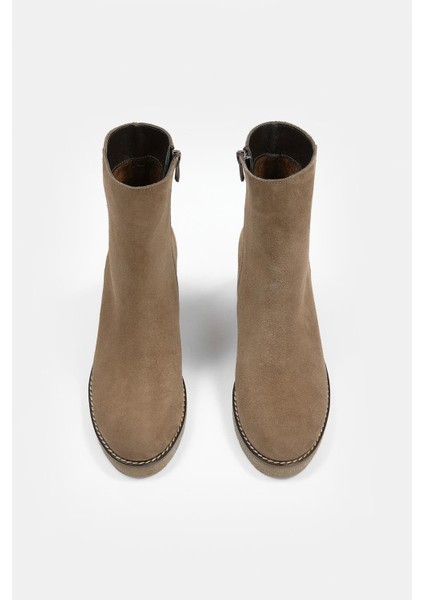 Maranda Vizon Süet Hakiki Deri Dolgu Topuk Bot fiyatları