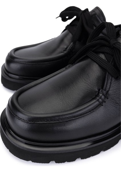 Erkek Hakiki Deri Siyah Deri Loafer Ayakkabı 1111 5904 Erk Ayk SK25-26 Sıyah Dr modelleri