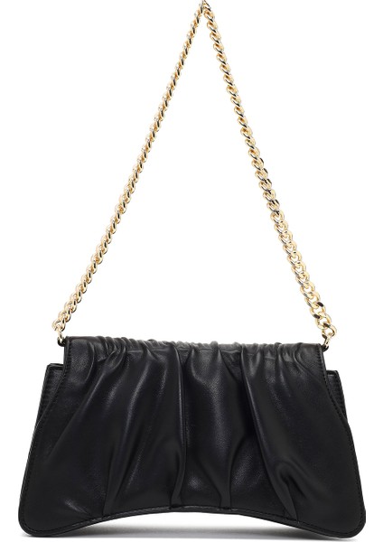 Kadın Siyah Zincir Askılı Klasik Omuz Çantası 25ABD270018 modelleri