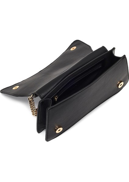 Kadın Siyah Zincir Askılı Klasik Omuz Çantası 25ABD270018