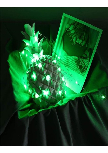 Ev Balkon ve Parti Için 3 Metre Pilli Yeşil Renk Peri LED Yılbaşı Süsü Işık fırsatları