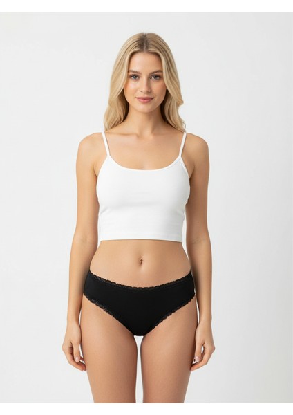 Kadın Pamuklu Beli Dantelli Külot BB2096