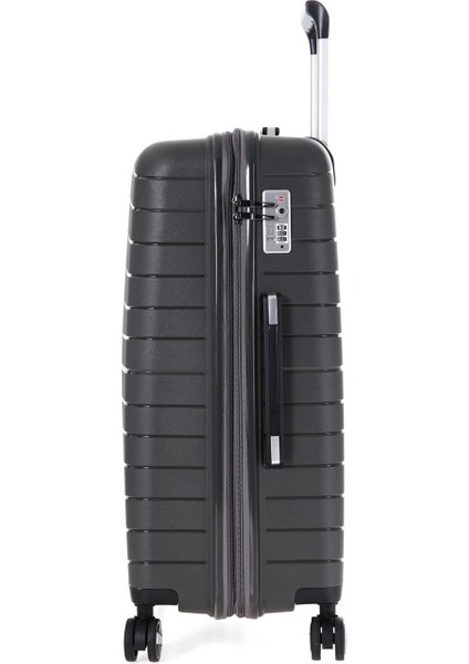 Bagist 5242 Polipropilen Körüklü Battal Boy Valiz + Makyaj Çantası 2 Li Set modelleri