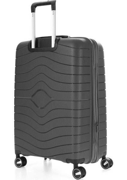 Bagist 5242 Polipropilen Körüklü Battal Boy Valiz + Makyaj Çantası 2 Li Set fırsatları