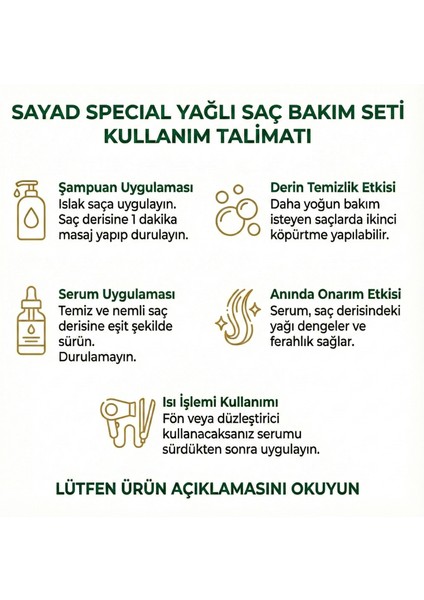Yağlı Saçlara Özel 3’lü Saç Bakım Seti fırsatları