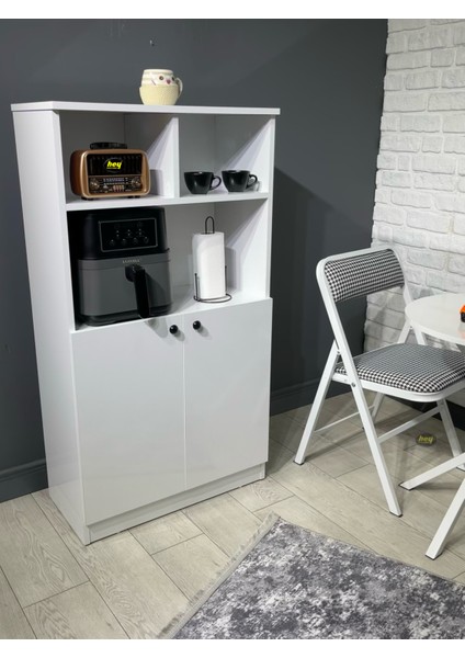 Parla Kahve Köşesi Çok Amaçlı Dolap Kiler Dolabı Mutfak Bangosu Erzak Dolabı Bölmeli 72 cm fiyatları