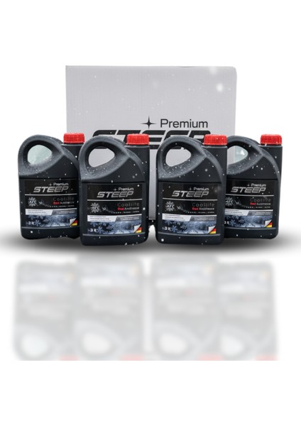 Coollife Antifriz -42 Derece Kırmızı 3 Lt 4 Adet