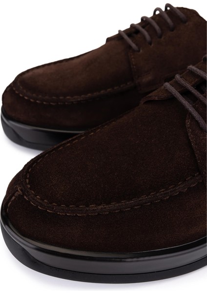 Erkek Hakiki Deri Kahverengi Süet Casual Ayakkabı 1163 1500 Erk Ayk SK25-26 Kahve Suet modelleri