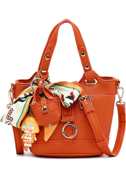 Kadın Turuncu Uzun Askılı Mini Kol Çantası 25WBD2744FT