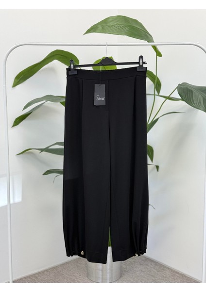 5615 Paçası Kapsüllü Aura Şalvar Pantolon