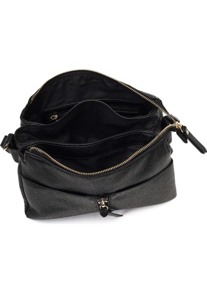 Kadın Siyah Uzun Askılı Çapraz Çanta 25ABD251218