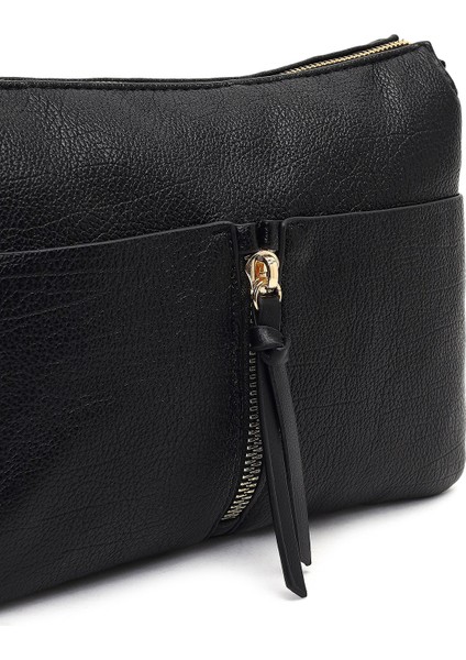 Kadın Siyah Uzun Askılı Çapraz Çanta 25ABD251218