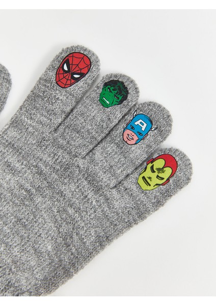 Yeni Sezon Marvel Baskılı Erkek Çocuk Bere ve Eldiven Takım fırsatları