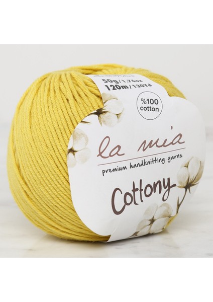 La Mia Cottony Hardal Sarısı Bebek El Örgü Ipi - P31-L189 - 33663