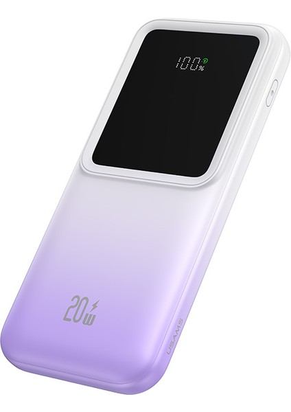 CD193 10000 Mah Powerbank | Pd 20W + Qc3.0 Hızlı Şarj | 3 Dahili Kablolu | 3 Çıkışlı | Dijital Ekranlı Taşınabilir Şarj Cihazı